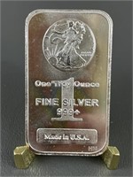 One Troy Ounce Fine .999 Silver