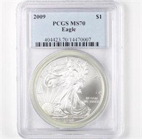 2009 Silver Eagle PCGS MS70