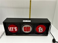 STL Cardinals Let's Go! Light Up Sign