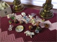 Assorted Lot of Miniature Glass and Ceramic Decor