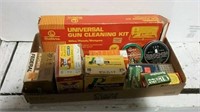 Misc. ammo and gun cleaning kit