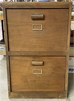 Walnut Old Drug Store File Cabinet