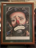 EMMETT KELLY BY LEIGHTON JAMES SIGNED