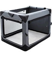 PETTYCARE PORTABLE FOLDABLE PET CRATE 30X21X21IN