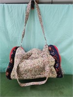 Paisley fabric weekend duffle bag