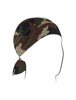 Zan Headgear Woodland Camo Flydanna