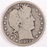 1912-D Barber Half Dollar