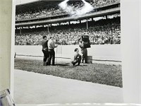 Vintage racing photo 8 by 10 inch black and white