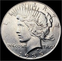 1935-S Silver Peace Dollar CHOICE AU