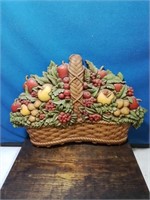 plastic fruit basket wall decor 14 inches
