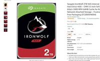 Seagate IronWolf 2TB NAS Internal Hard Drive HDD