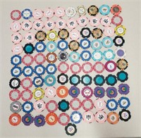 101 Foreign & Wet Cruise Ship Casino Chips