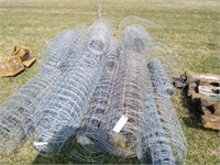 Lot (17) Rolls Woven Wire - Assorted Lengths