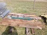 Lot Split Rail Fence Posts and Steel Posts