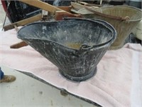 Vintage Coal / Wood Stove Ash Bucket Black