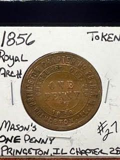 1856 Royal Arc Token -