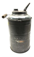 Vintage Dandy railroad kerosene glass and tin