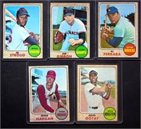 (9) 1968 Topps BB Cards