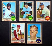 (9) 1968 Topps BB Cards