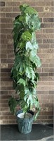 Plastic Monstera/Swiss Cheese plant with plastic