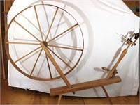 Primitive Wood Spinning Wheel I