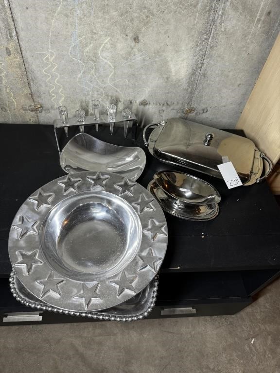 Pewter & Other Trays