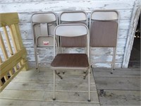 4 Classic Samsonite Folding Chairs