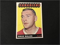 1965 Topps Hockey Card Dave Balon