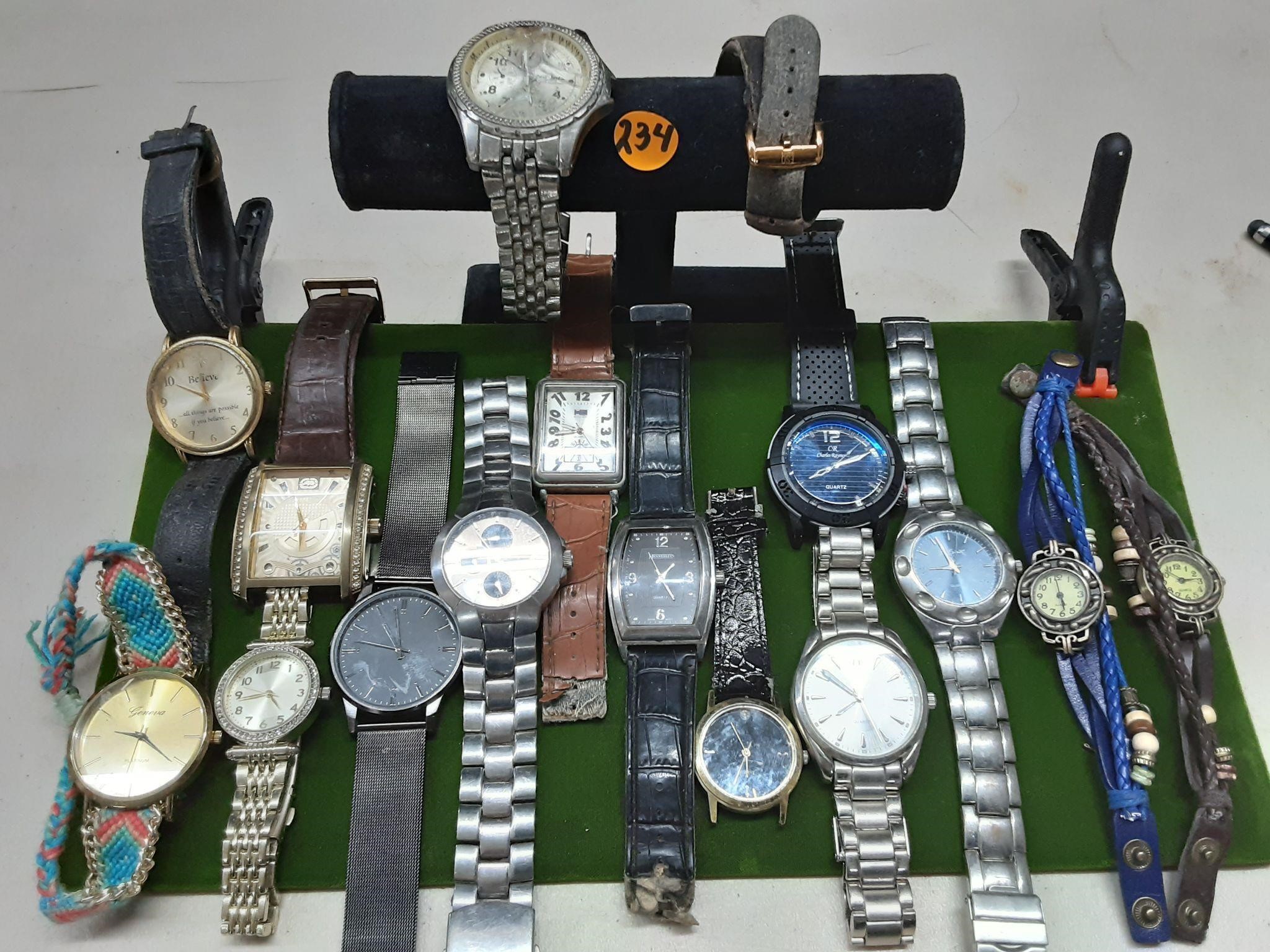 16PC WATCH LOT FOR PARTS