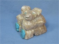 2" Signed Stone Bear See Info