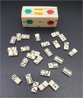 Set of Miniature Bone's Domino Game