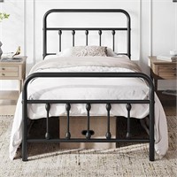 Yaheetech Classic Twin Metal Platform Bed Frame