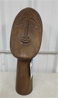 AFRICAN CARVED STATUE - 26" TALL
