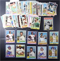 (95) 1976 TOPPS BASEBALL CARDS w/STARS