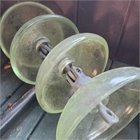Strand of 4 Glass Insulators