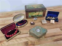 Assorted Vintage Jewelry and Trinket Boxes