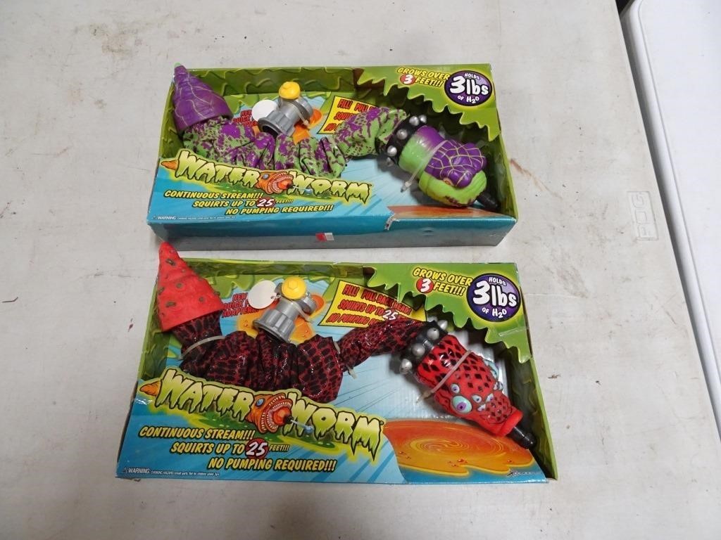 Lot of 2 Water Worms Summer Yard Toys NIB