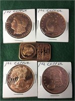 5 oz of Copper Collectibles