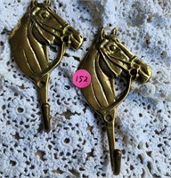 brass horse hooks