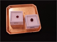 Two Spessarite garnets: one is 2.70 carats