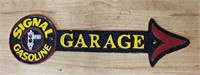 Signal Gasoline Garage Cast Iron Sign