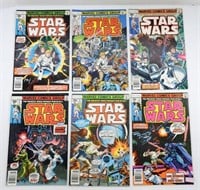 STAR WARS 1-6 1977 Marvel Comic Books