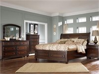 Ashley 697 Queen Porter 5 Pc Sleigh Bedroom Suite