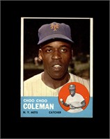 1963 Topps #27 Choo Coleman EX to EX-MT+