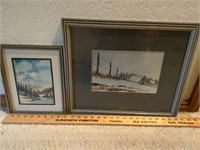 Watercolor Paintings Frank Dehne & JF Goff