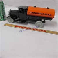 Tin tanker truck -Clarksville Oil Co