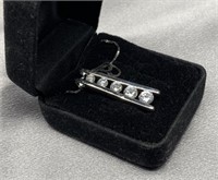 Mod sterling silver designer pendant necklace w/