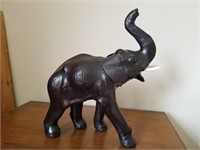 Large African Carved Elephant