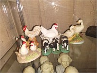 Ceramic farm animals