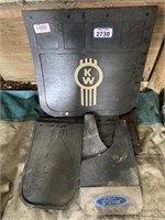 2 NEW Kenworth Mud Flaps (24" x 24") &